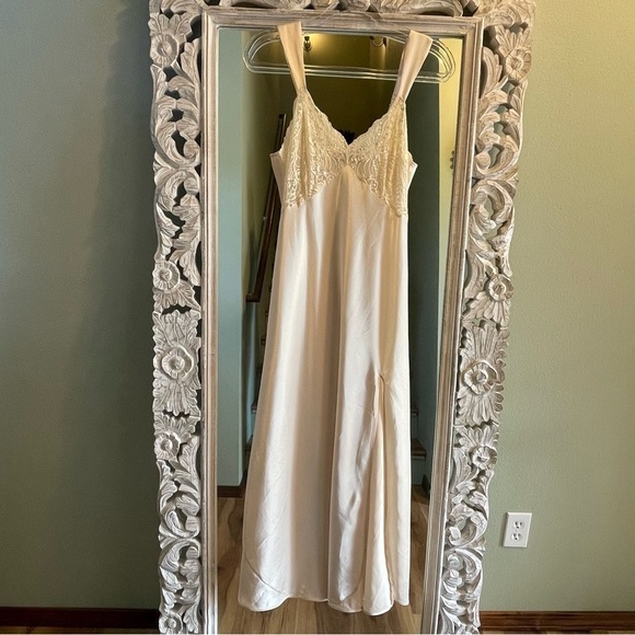 Vintage Victoria's Secret Gold Label Lace and Sequin Long Gown